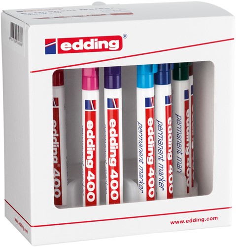 Marqueur edding 400 ogive 1mm assorti set 10 pièces