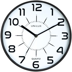 Unilux Pop Wanduhr schwarz