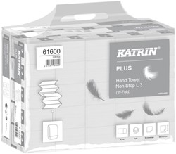 Towel Katrin Plus w-fold 3-ply 203x320mm 25x90 sheets white 61600