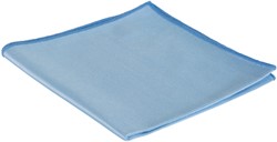 Glass cloth Cleaninq microfiber 40x40cm blue 3 pcs