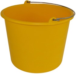Bucket Cleaninq 12 liter yellow