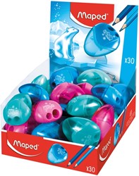 Taille-crayon Maped Igloo 2 trous présentoir 30 pièces assorti