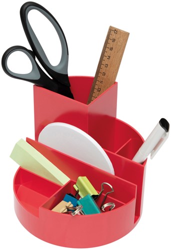 Organisateur MAULroundbox Recycled 6 compartiments rouge-3