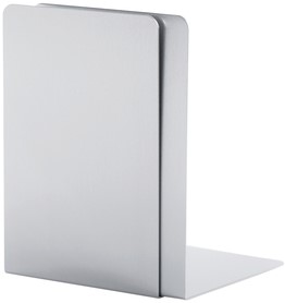 Bookend MAUL aluminum 12x12x17.5cm set 2 silver-2