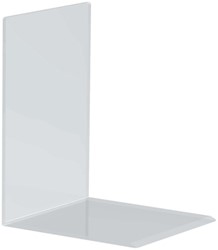 Bookend MAUL acrylic 16x15x21cm set 2 crystal clear
