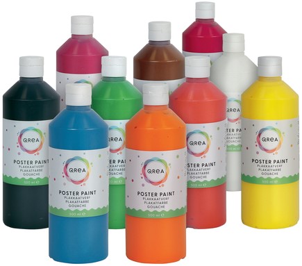 Gouache Qrea bleu 500ml-3