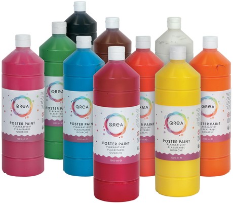 Gouache Qrea blanc 1000ml-3