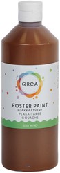 Gouache Qrea marron foncé 500ml