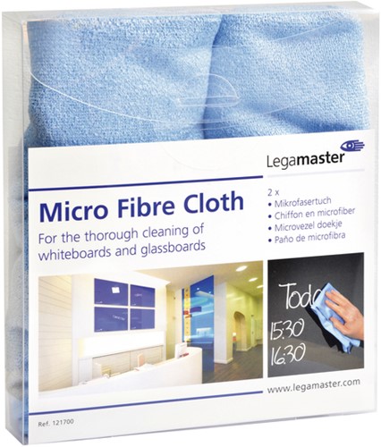 Chiffon microfibre Legamaster 40x40cm 2 pièces