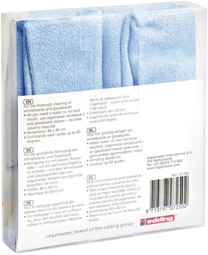 Chiffon microfibre Legamaster 40x40cm 2 pièces-2