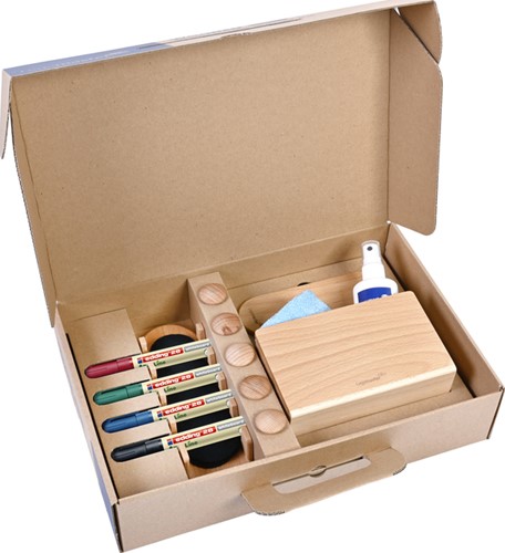 Kit Starter accessoires tableau blanc Legamaster WOODEN 17 pièces-2