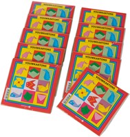 Vouwkartons vierkant 16x16cm 105gram assorti 40 vel-2