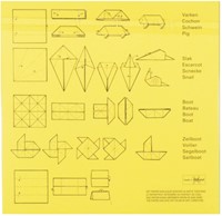 Folding leaves square 16x16cm 65grams assorted-1