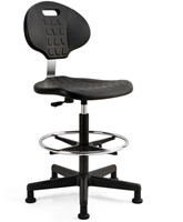 Chaise de travail Euroseats Tarente Large noir