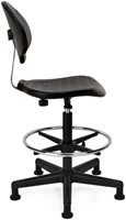 Chaise de travail Euroseats Tarente Large noir-3