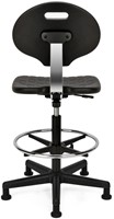 Chaise de travail Euroseats Tarente Large noir-1