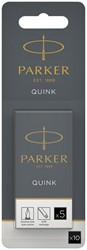 Cartouche d'encre Parker Quink noir blister 10 pièces