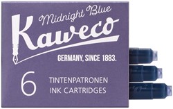 Cartouche d'encre Kaweco bleu-noir boîte 6 pièces