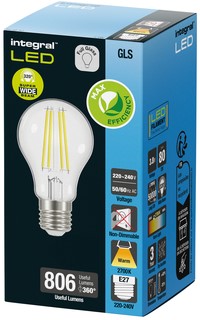 Lampe LED Integral E27 3,8W 2700K blanc chaud 806 lumen-2
