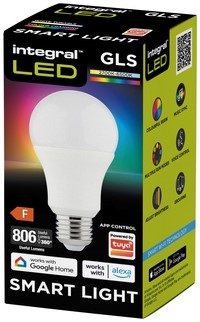 Lampe LED Integral E27 8,5W 2700-6500K 806 lumen Smart RGBW-2