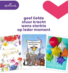 Wenskaart Hallmark Business Box verjaardag A4 navulset à 8 stuks