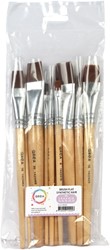 Pinceaux Qrea poil synthétique set 11 largeurs