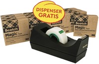 Ruban adhésif 3M Scotch 19mmx33m 14 rouleaux + dévidoir C38 noir gratuit