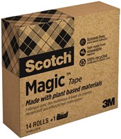 Ruban adhésif 3M Scotch 19mmx33m 14 rouleaux + dévidoir C38 noir gratuit-3