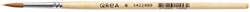 Pinceau Qrea poil synthétique n° 6 largeur 3,9mm
