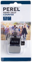 Personnel counter Perel with digits 0 to 9999 silver