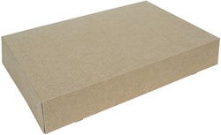 Boîte alimentaire IEZZY 46cm sans plastique brun 10 pièces