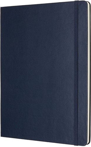 Carnet Moleskine XL 190x250mm uni couverture rigide bleu saphir-2