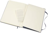 Carnet Moleskine XL 190x250mm uni couverture rigide bleu saphir-1