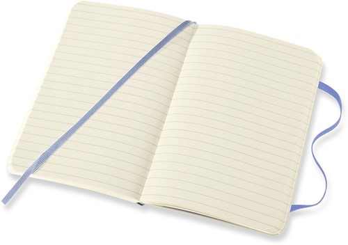 Carnet Moleskine Pocket 90x140mm ligné couverture souple bleu hortensia-3