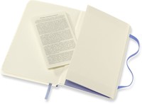 Carnet Moleskine Pocket 90x140mm ligné couverture souple bleu hortensia-1