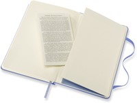 Carnet Moleskine Pocket 90x140mm uni couverture rigide bleu hortensia-1