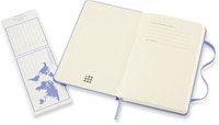Carnet Moleskine Pocket 90x140mm uni couverture rigide bleu hortensia-2
