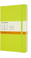 Carnet Moleskine large 130x210mm ligné couverture rigide vert citron