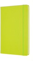 Carnet Moleskine large 130x210mm ligné couverture rigide vert citron-2