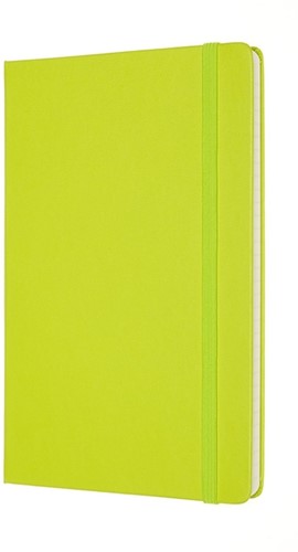 Carnet Moleskine large 130x210mm ligné couverture rigide vert citron-2