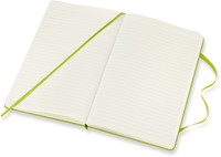 Carnet Moleskine large 130x210mm ligné couverture rigide vert citron-3