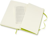 Carnet Moleskine large 130x210mm ligné couverture rigide vert citron-1