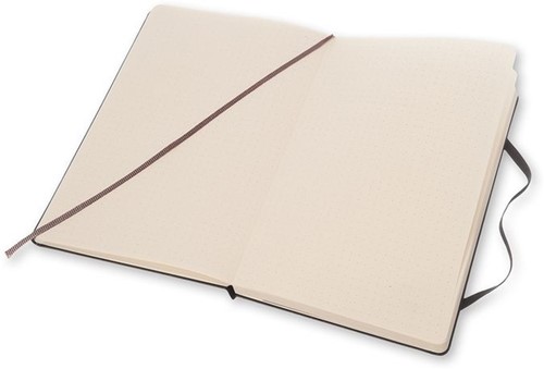 Carnet Moleskine large 130x210mm pointillé couverture rigide noir-3