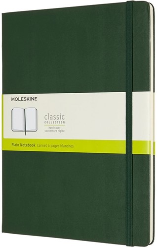 Carnet Moleskine XL 190x250mm uni couverture rigide vert myrte