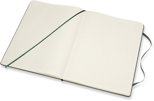 Carnet Moleskine XL 190x250mm uni couverture rigide vert myrte-3