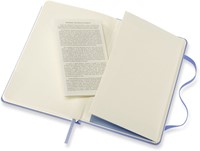 Carnet Moleskine Pocket 90x140mm ligné couverture rigide bleu hortensia-1