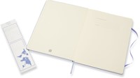 Carnet Moleskine XL 190x250mm ligné couverture rigide bleu hortensia-2