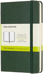 Carnet Moleskine Pocket 90x140mm uni couverture rigide vert myrte