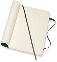 Carnet Moleskine large 130x210mm pointillé couverture souple vert myrte-3