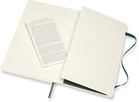 Carnet Moleskine large 130x210mm pointillé couverture souple vert myrte-1